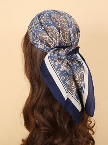 1入組女性佩斯利時尚方巾適用於裝飾用品 - 彩色 - 查看 1