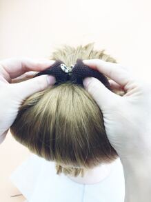 1pc Solid Hair Roller Tool - Coffee Brown - View 2