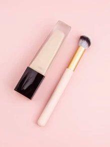 Mềm mại Tóc Bàn chải che khuyết điểm Mũi Bàn chải Đối với Công cụ tô sáng - Màu be - Xem 6