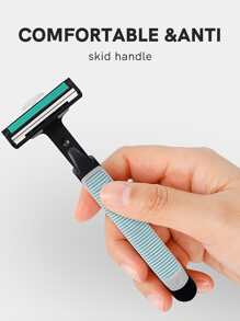 1 cuchilla de afeitar y 30 cuchillas de repuesto y caja de viaje gratis, cuchilla de afeitar, afeitado, protector de piel incluido