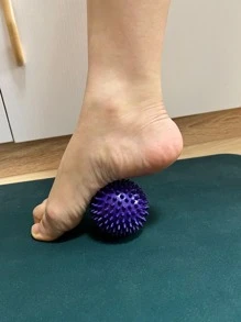 1pc Foot Massage Ball Massage Feet Hand And Foot Care Tools Massage Tools - Purple - View 2
