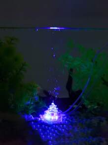 1入組彩色漸變空氣水下氣泡魚缸潛水燈供氧和水族箱裝飾 - 白色 - 查看 1