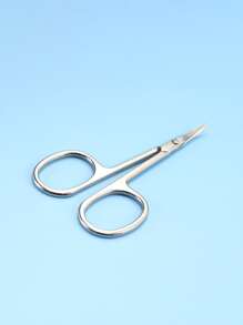 Set de tijeras de manicura para cutículas de uñas de acero inoxidable curvado, herramienta de belleza para pedicura multiusos para uñas, piel seca, 1 pieza - Plateado - Ver 5