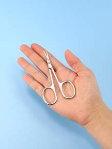 Set de tijeras de manicura para cutículas de uñas de acero inoxidable curvado, herramienta de belleza para pedicura multiusos para uñas, piel seca, 1 pieza - Plateado - Ver 8