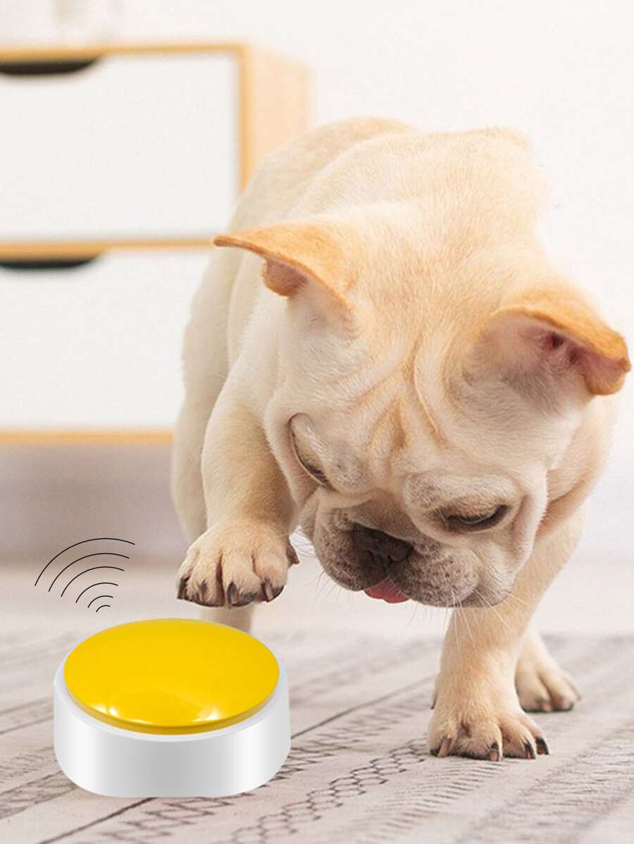 1pc Voice Recordable Doorbell Design Random Pet Toy For Dog And Cat For Play - Multicolor - View 1