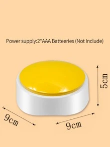 1pc Voice Recordable Doorbell Design Random Pet Toy For Dog And Cat For Play - Multicolor - View 6