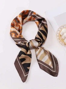 1 chiếc khăn rằn thời trang họa tiết da báo cho nữ để trang trí - Nhiều màu - Xem 3