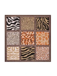 1 chiếc khăn rằn thời trang họa tiết da báo cho nữ để trang trí - Nhiều màu - Xem 4