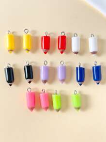 16pcs Random Color Cute Pencil Shaped Pendant - Multicolor - View 1