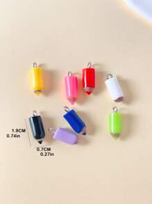 16pcs Random Color Cute Pencil Shaped Pendant - Multicolor - View 3