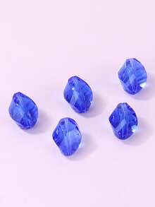 5 piezas Accesorio de joya DIY cuenta - azul real - Ver 4