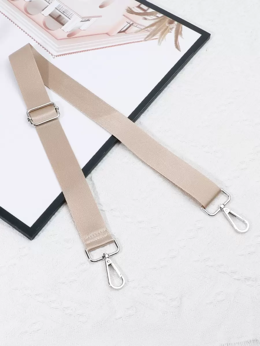 Solid Colour Bag Strap Minimalist Adjustable - Khaki - View 1