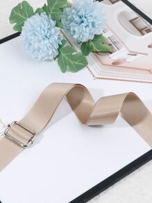 Solid Colour Bag Strap Minimalist Adjustable - Khaki - View 2