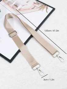 Solid Colour Bag Strap Minimalist Adjustable - Khaki - View 5
