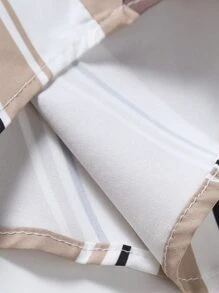 Manfinity Homme Áo sơ mi Nam Nút phía trước Sọc Giải trí - Nhiều màu - Xem 4