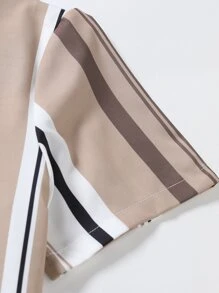 Manfinity Homme Áo sơ mi Nam Nút phía trước Sọc Giải trí - Nhiều màu - Xem 5