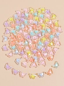 100pcs Flower Design DIY Bead Valentines - Multicolor - View 6