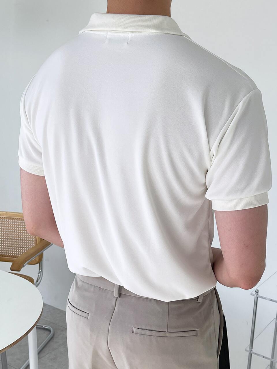 Men Cotton Solid Polo Shirt, For Golf Business Attire