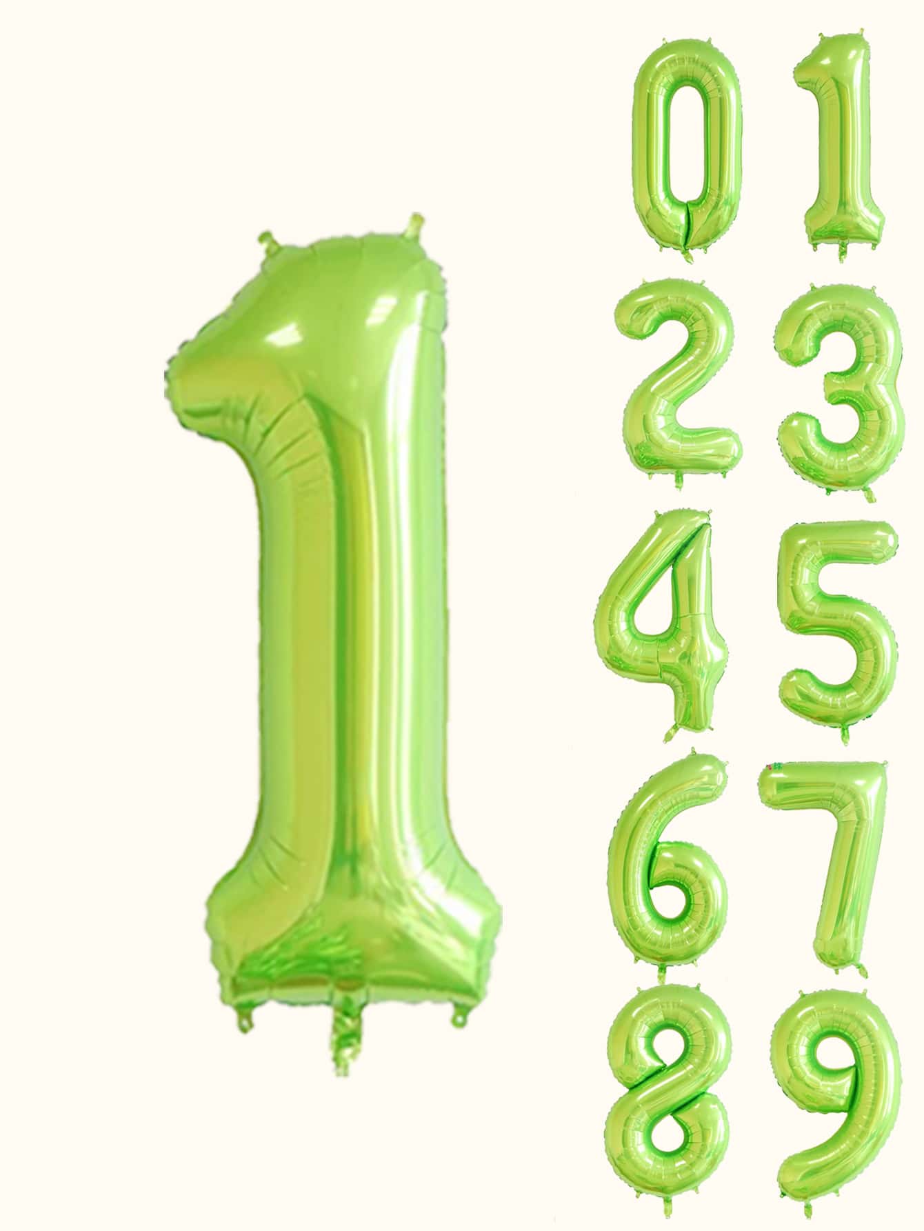 Bóng bay trang trí đồ họa kỹ thuật số 1pc - màu xanh lá - Xem 1
