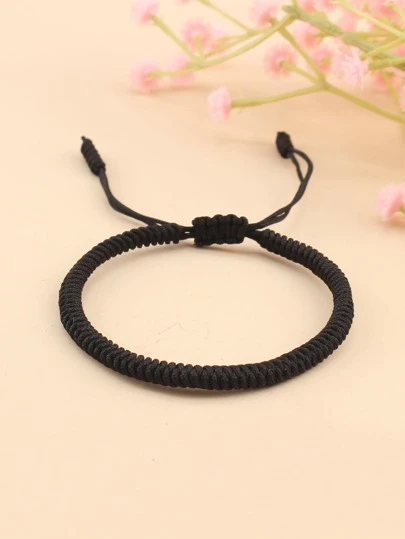 1Pc Fashionable Minimalist String Bracelet For Women For Daily Decoration Fashion Punk Jewelry Gift For Men Popular