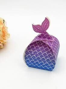 10入組美人魚圖案禮物盒 - 彩色 - 查看 1