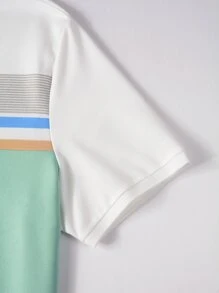 Manfinity Homme 男士撞色POLO衫 - 彩色 - 查看 4