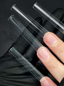 504 chiếc móng tay giả quan tài dài trong suốt - Trong sáng - Xem 2