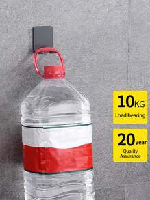 1pc Stainless Steel Shaver Holder, Black Wall Mounted Plug Head Rack For Home - Black - View 3