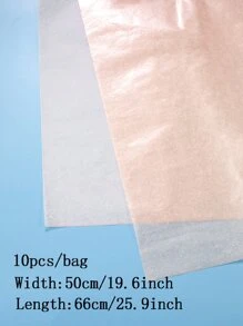 10pcs Plain Gift Wrapping Paper - Dusty Pink - View 3