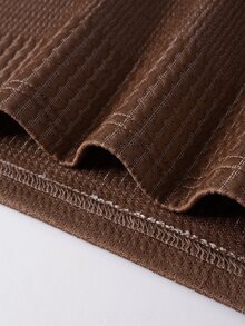 Manfinity Homme Men Solid Polo Shirt - Coffee Brown - View 4