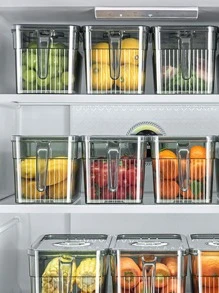 1pc Dark Green Refrigerator Storage Box - Dark Green - View 5