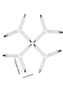 4pcs Bed Sheet Holder Straps, Fitted Sheet Straps