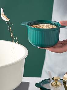 1套 4 合 1 香料罐，帶勺子，廚房調味容器