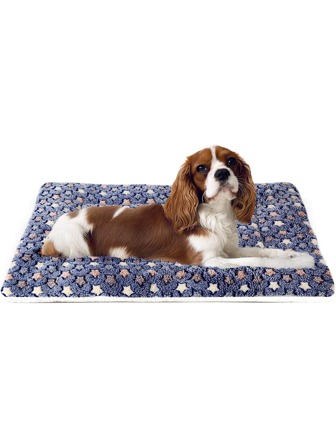 1入組星星提花寵物箱墊適用於狗狗和貓適用於睡