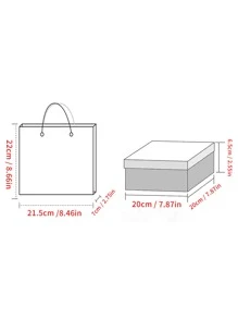 Hộp quà tặng & túi 2 cái mô hình đá cẩm thạch - Nhiều màu - Xem 7