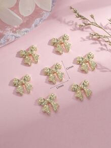 10 件/包 美甲装饰贴纸 DIY 指甲饰品 指甲宝石 美甲用品 指甲 - 金色 - 查看 4