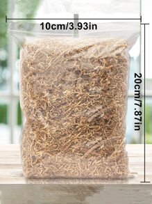 1包皺紋拉菲紙拉菲草填充物DIY婚禮派對禮品盒糖果材料包裝填充物 - 卡其色 - 查看 6