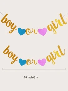 1pc Letter Graphic Pull Flag - Multicolor - View 3