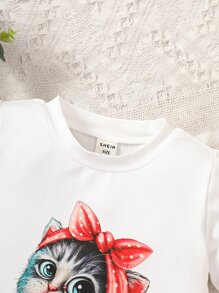 Tops em bé Hoạt hình - trắng - Xem 3