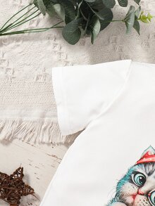 Tops em bé Hoạt hình - trắng - Xem 6