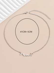 Halskette mit Buchstabe Dekor