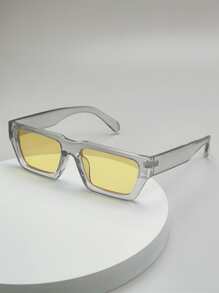 1副男士方框波西米亞風時尚眼鏡適合戶外 - 黃色 - 查看 2