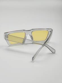 1副男士方框波西米亞風時尚眼鏡適合戶外 - 黃色 - 查看 4