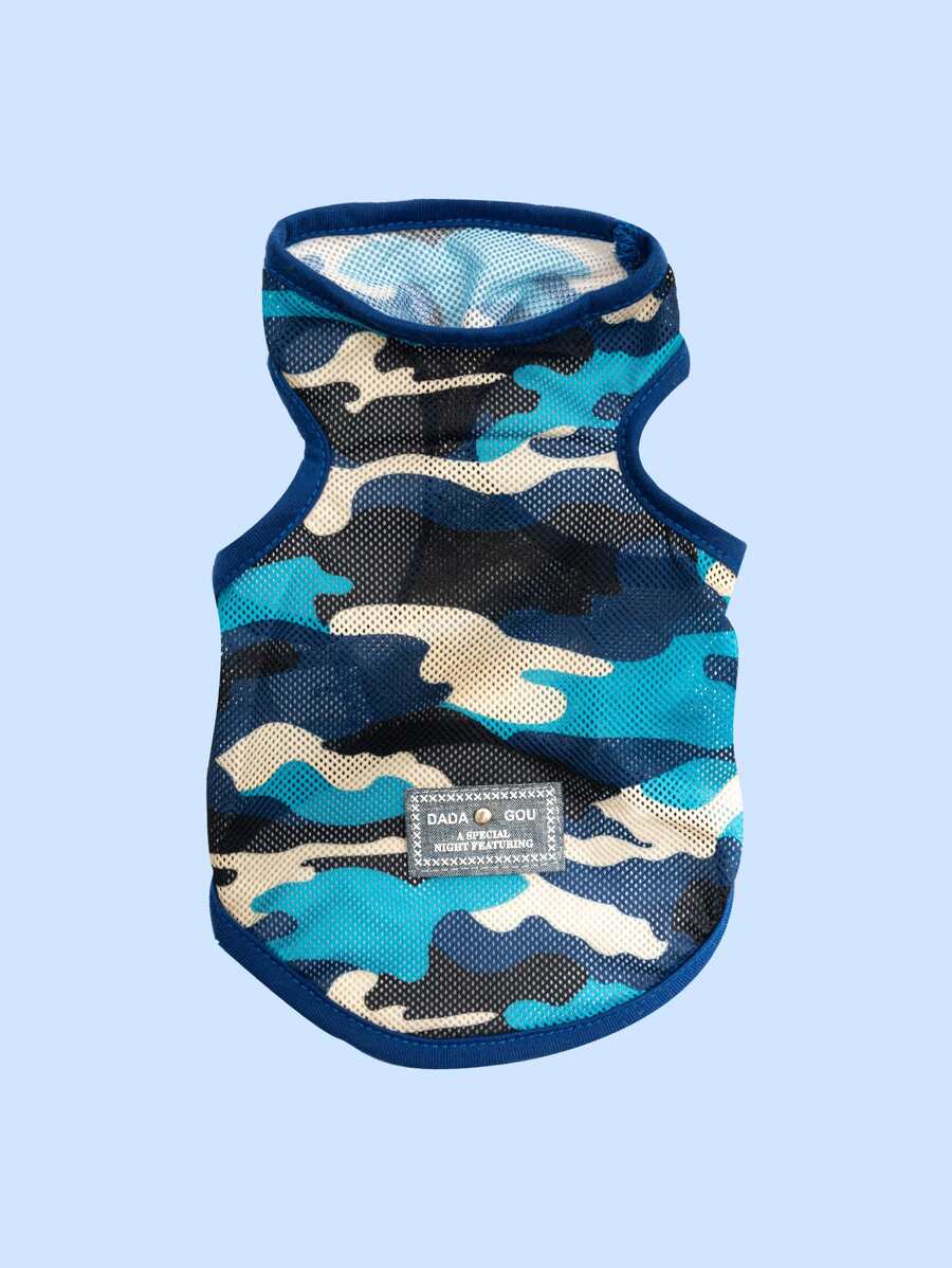 1PC Xe Tăng In Hình Camo Cho Chó Và Mèo Cho Mùa Hè - Nhiều màu - Xem 1