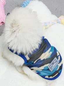 1PC Xe Tăng In Hình Camo Cho Chó Và Mèo Cho Mùa Hè - Nhiều màu - Xem 4