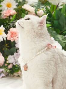 PETSIN 1 Ngọc Trai Giả Trang Trí Nơ Trang Trí Vòng Cổ Thú Cưng Cho Chó Mèo Để Trang Trí - Xem 4