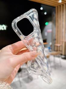 Ốp điện thoại trong suốt họa tiết hoa cúc - Nhiều màu - Xem 3