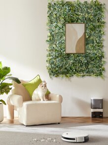 1入組塑料人造植物牆板用於背景婚禮牆面裝飾植物牆墊