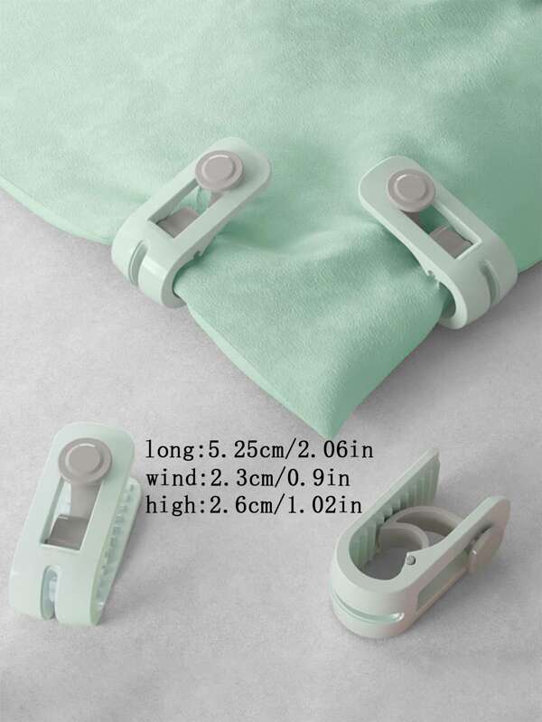 6pcs Random Color Duvet Clips Nonslip Quilt Blanket Clip, Duvet Sheet