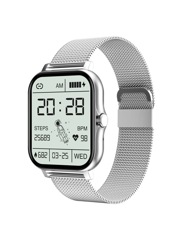 Heart Rate Monitoring Square Smart Watch SHEIN USA